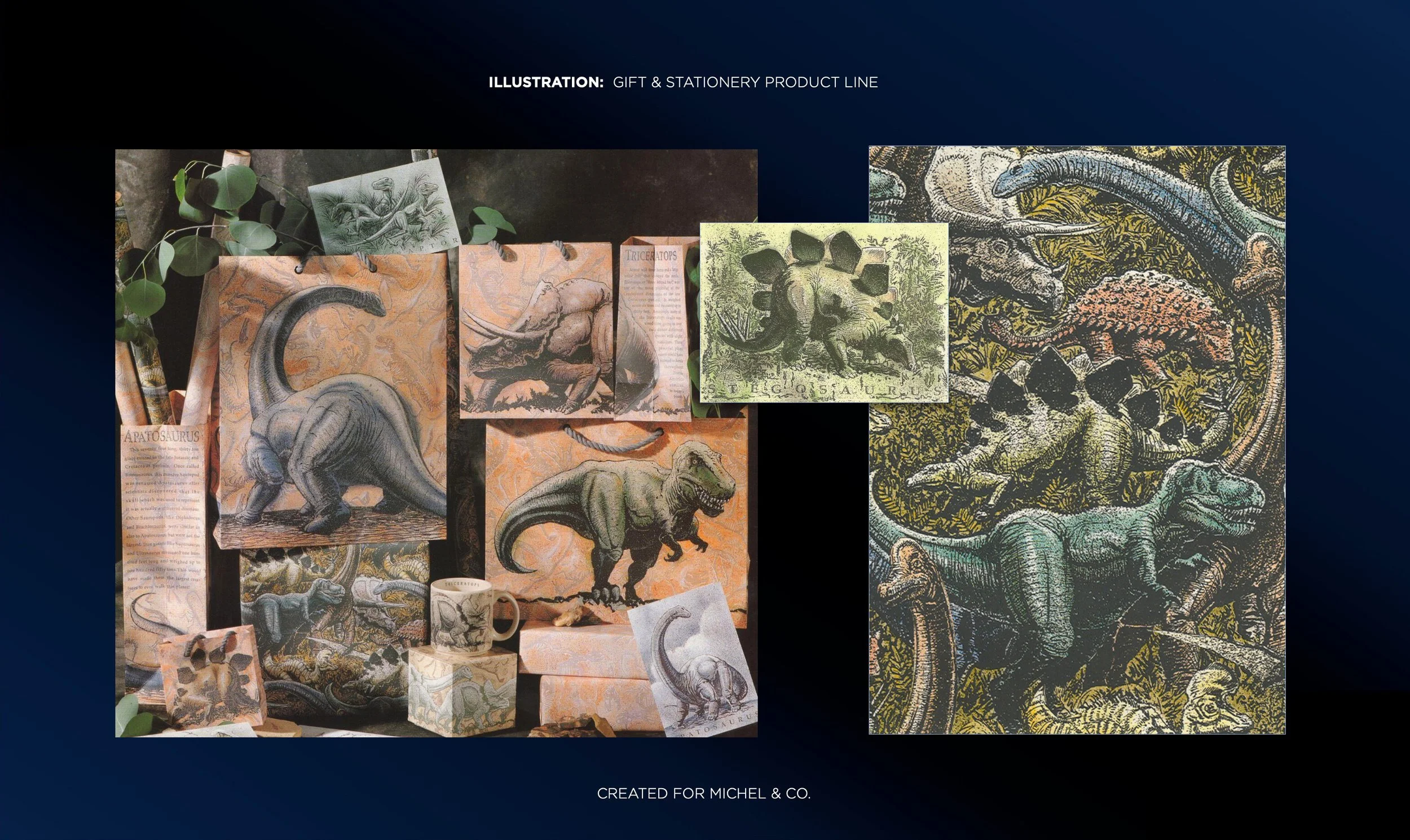 Dinosaur Themed Illustrations