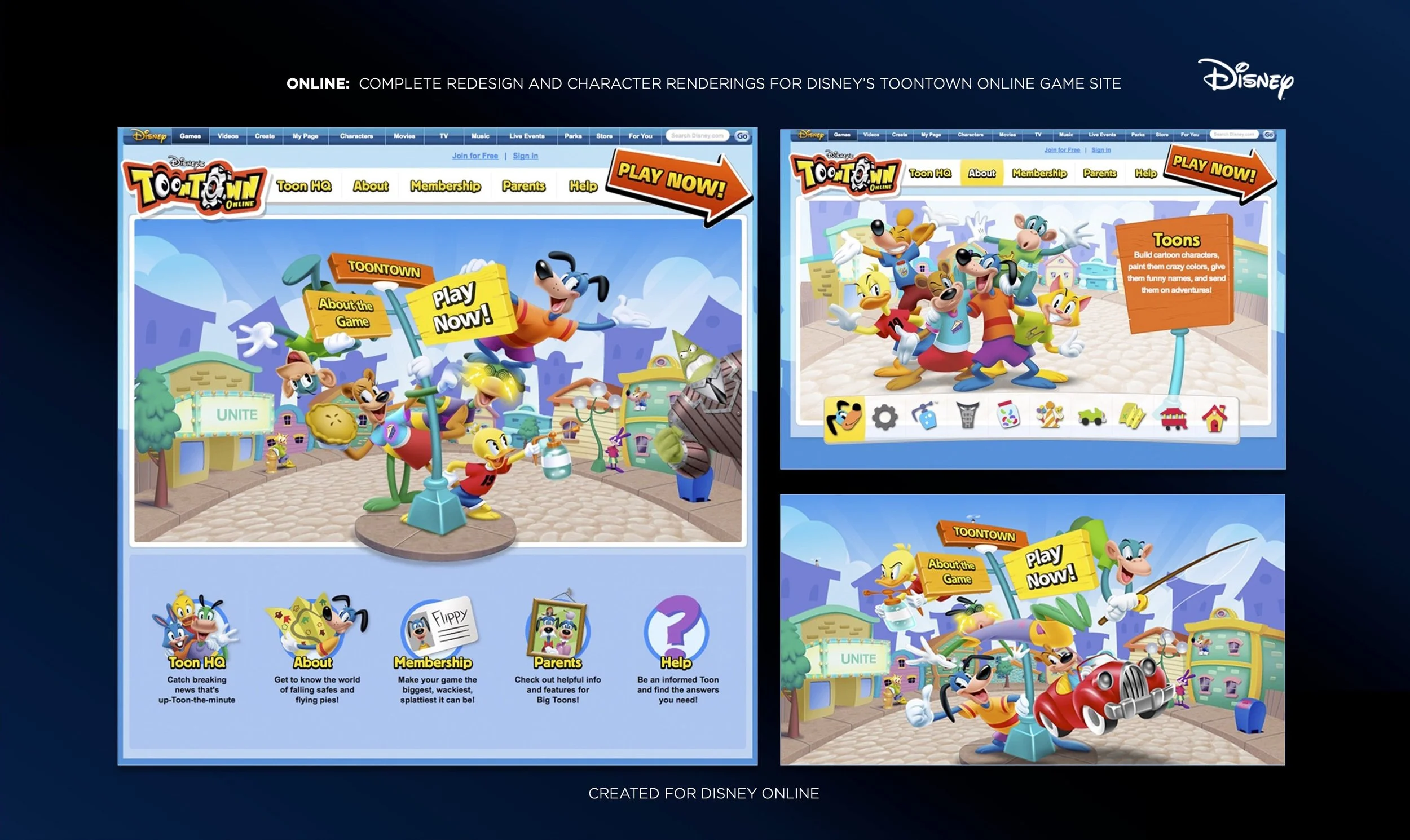 Disney's Toontown Online Website