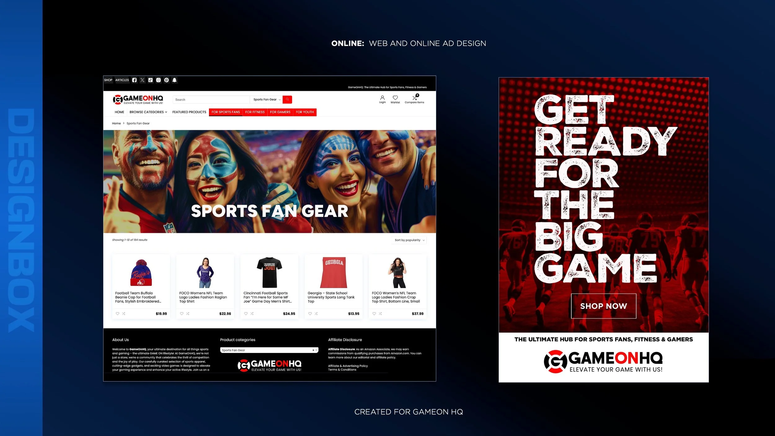 GameOnHQ Website