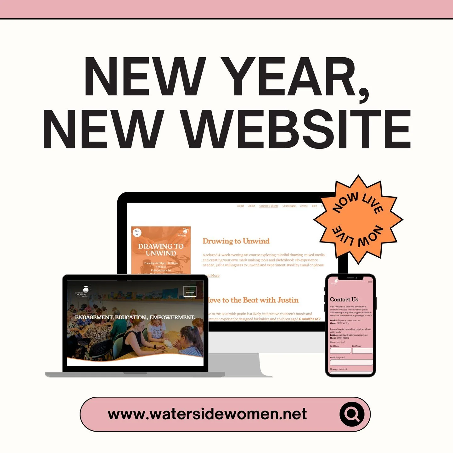 Our Website is Live!

Search www.watersidewomen.net to find information on our upcoming courses, services, and to learn more about who we are. 🎉
