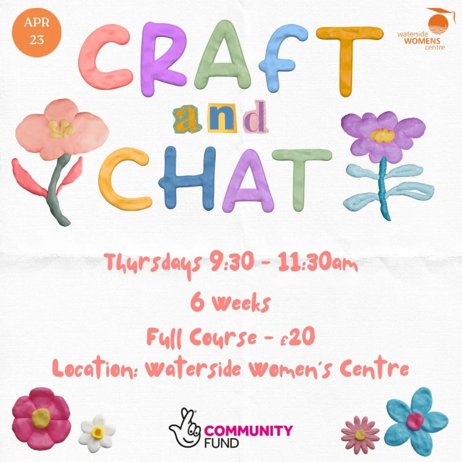 Starting 23/4/26 for 6 weeks. Thursdays 9:30-11:30am. All materials provided! To book a place, email info@watersidewomen.net 🫟