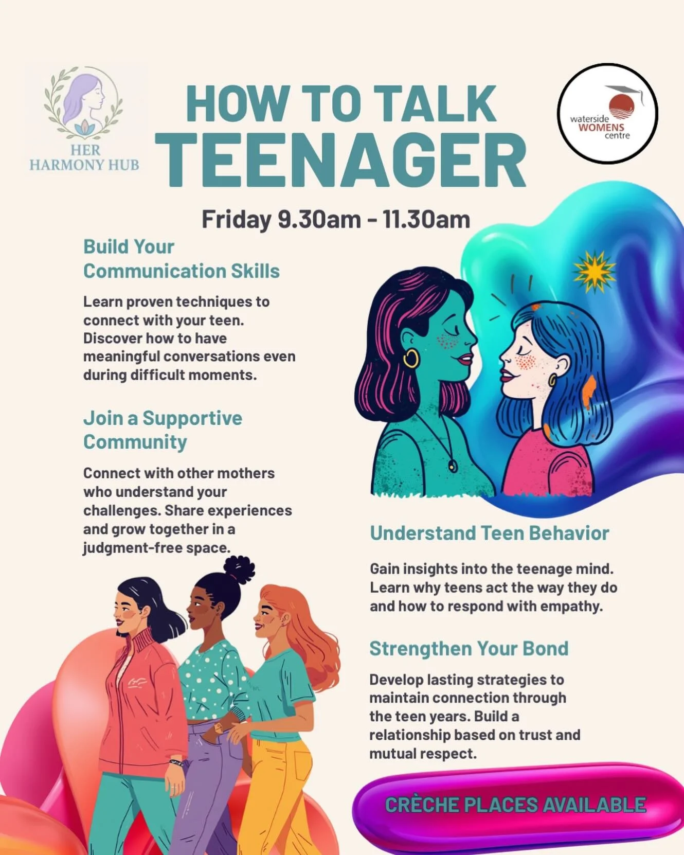 Our &ldquo;how to talk teenager&rdquo; program offers a safe, welcoming space to pause, talk, listen, and connect with other parents who understand.

This class is a space for understanding and connection &mdash; whether you&rsquo;re carrying stress,
