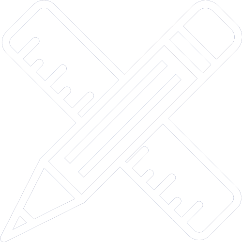 An icon of a pencil crossed with two rulers, representing measurement and writing tools.