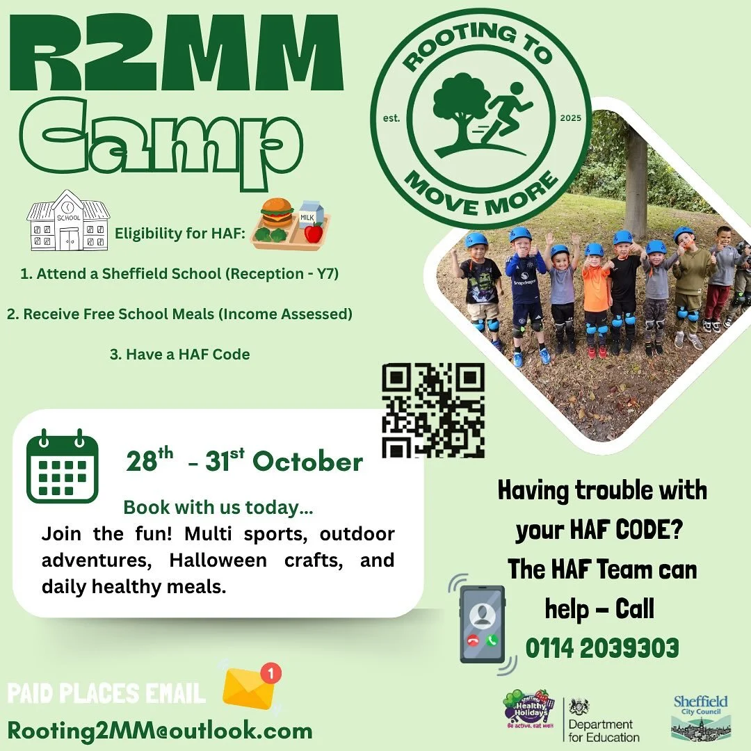 Less than a week until our R2MM October Camp starts 🎃 ⚽️ 👻 

Limited spaces left! 💥