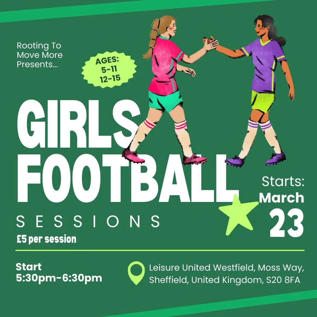 ⚽️ GIRLS FOOTBALL SESSIONS ARE HERE! 💚
We&rsquo;re so excited to launch our new sessions for ages 5&ndash;11 and 12&ndash;15!

📅 Starting Monday March 23
⏰ 5:30&ndash;6:30pm
📍Leisure United Westfield, Sheffield
💷 &pound;5 per session
‼️Limited Sp