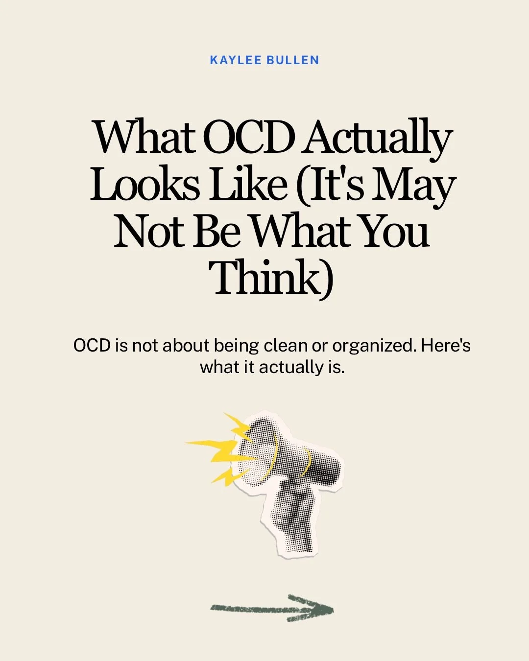 Im slightly embarrassed to say that, prior to becoming a therapist specialized in OCD I didn&rsquo;t quite understand the complexities of this diagnosis. Learning about OCD (and how misunderstood it is) has completely changed my life. I am so passion