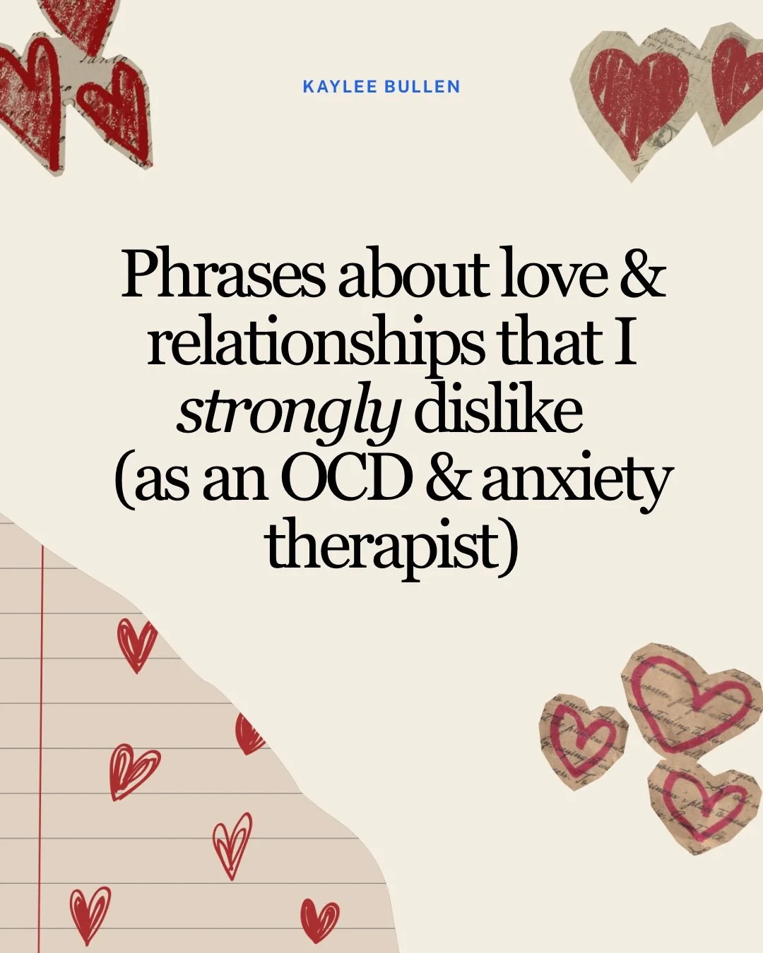 I strongly dislike these all-or-nothing statements about relationships, love and dating that we hear all too frequently!!

👇🏼 follow for more tips, tricks and education (&amp; humor) on anxiety, OCD &amp; feeling stuck in your mind/body. 

✨ If you