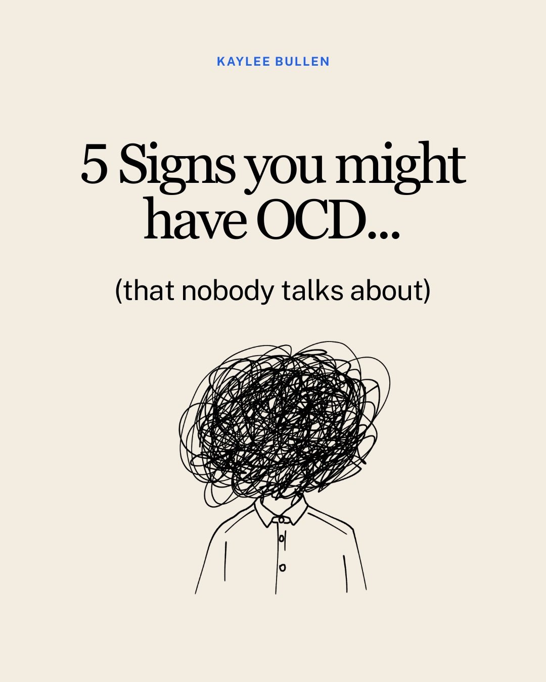 On the surface anxiety and OCD can look almost identical. Mental compulsions (rumination, mental reviewing, self reassurance) can be present in both, but here are some things that might indicate something more than just anxiety, whether that be OCD o