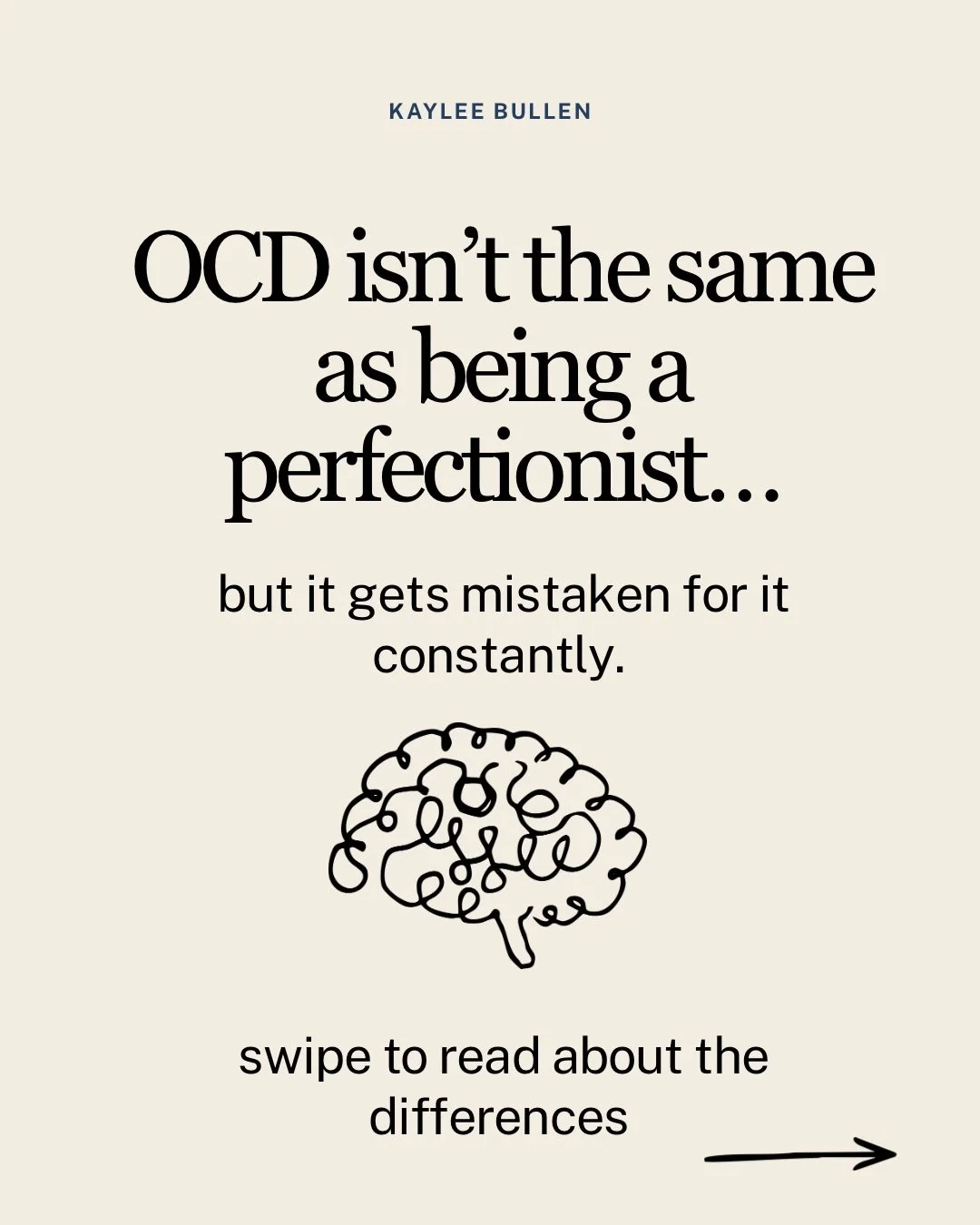 OCD and perfectionism are not the same thing. Perfectionism is driven by standards. OCD is driven by fear. Perfectionism wants things to be excellent. OCD believes something terrible will happen if they are not right. One ends when the task is done. 
