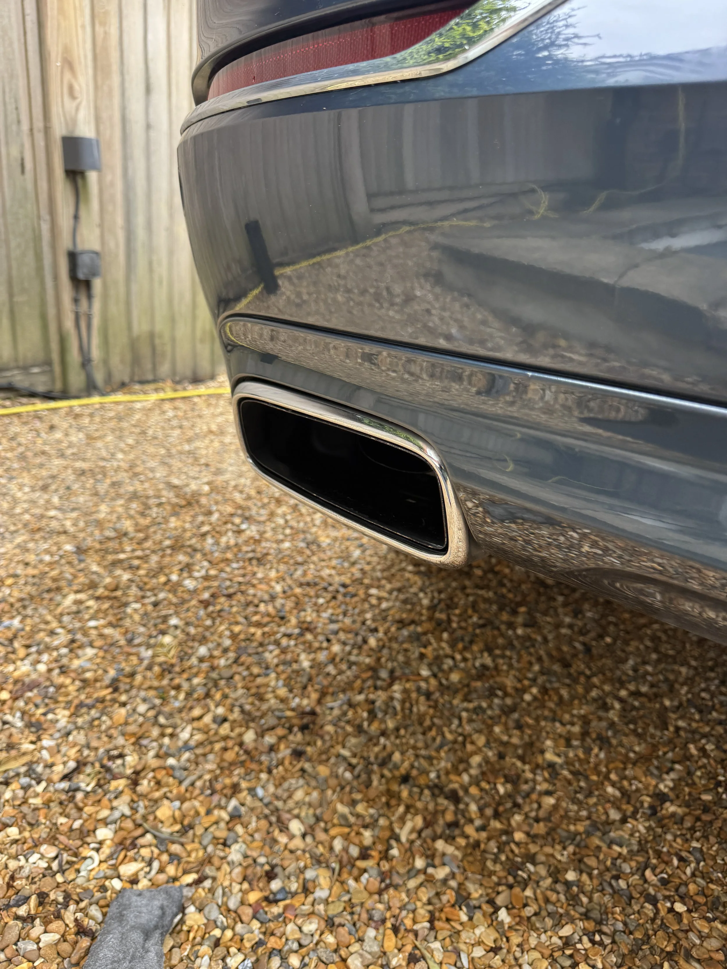 Exhaust chrome polishing in Surrey