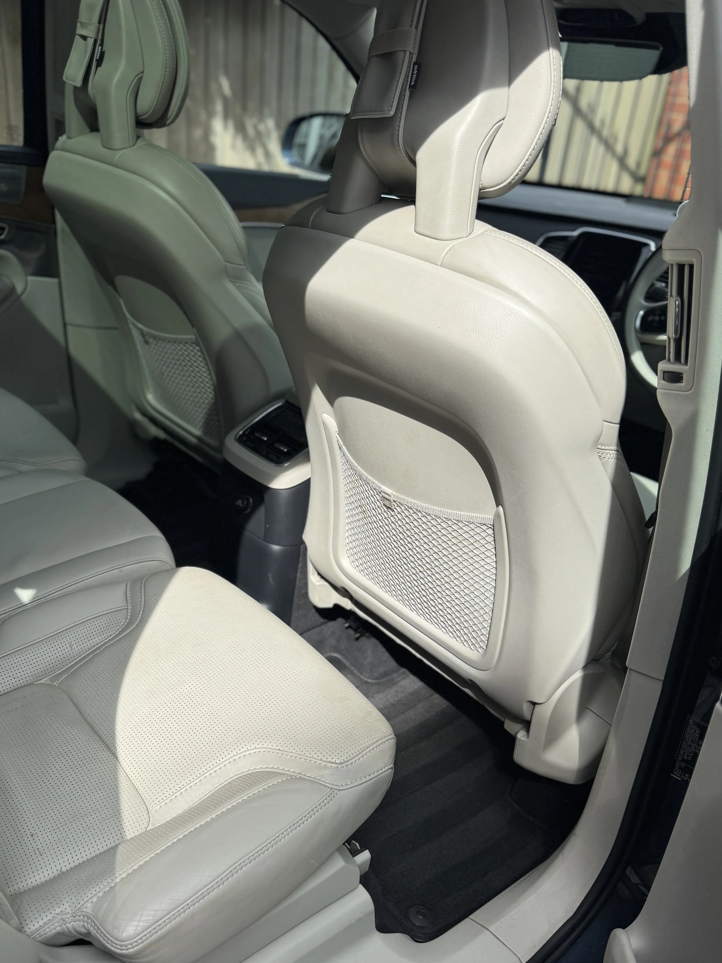 Leather cleaning by Laura's Car detailing in Surrey
