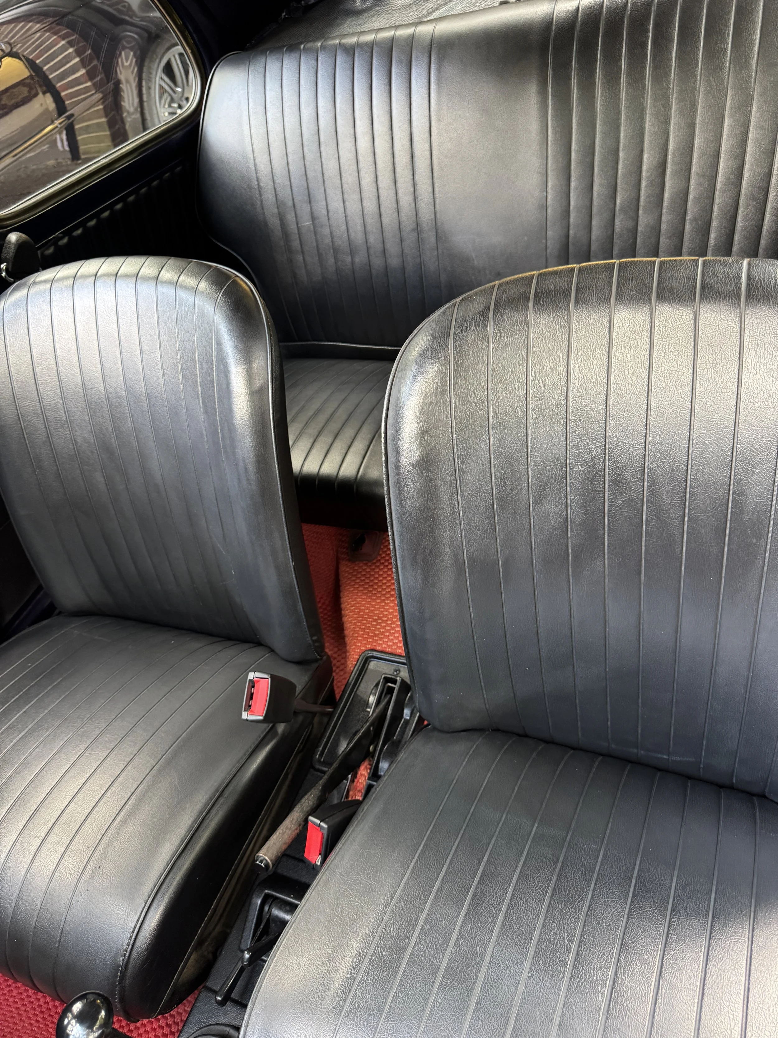 Classic car interior detail by Laura's Car detailing in Surrey