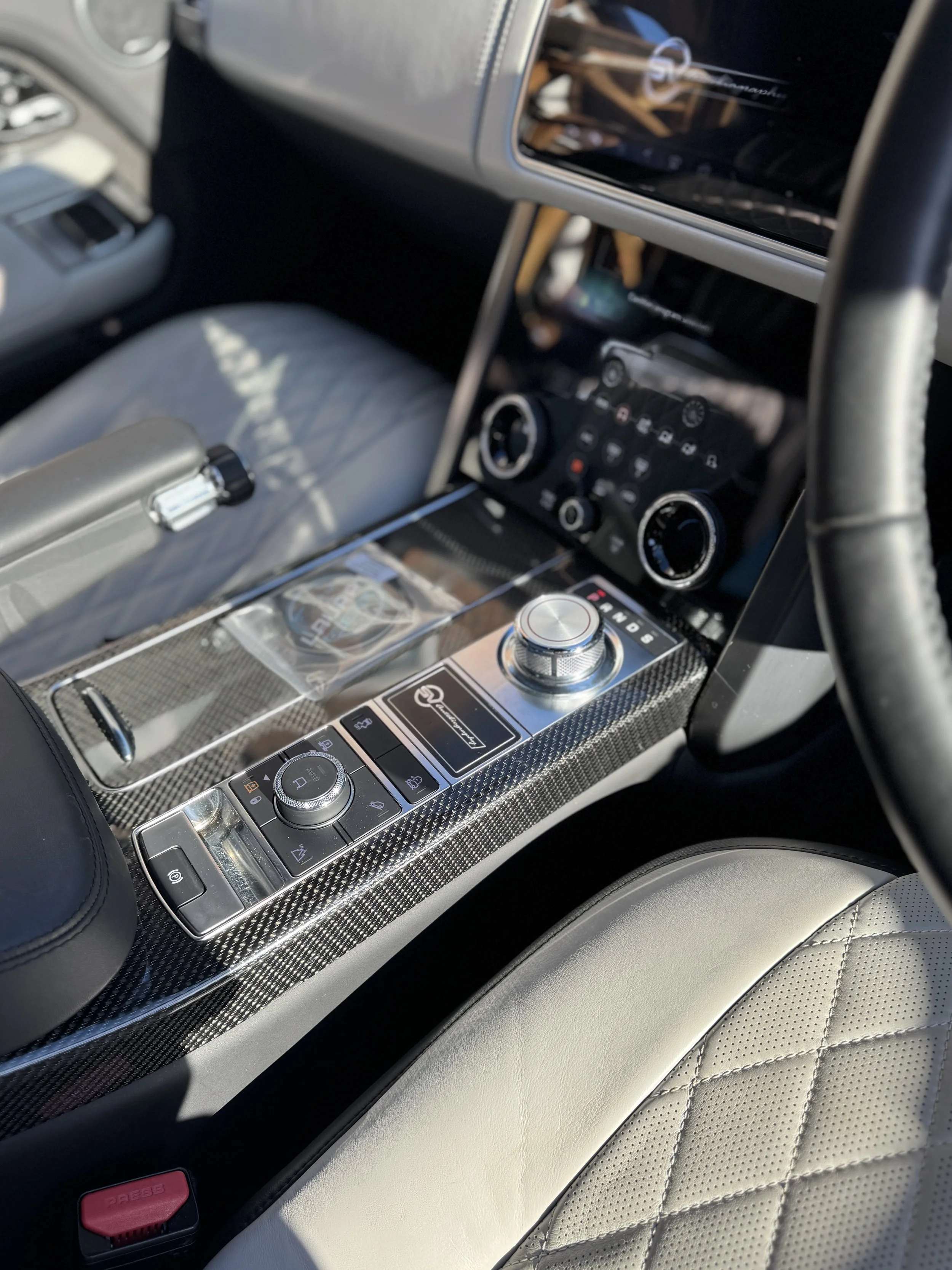 Range Rover interior car valeting