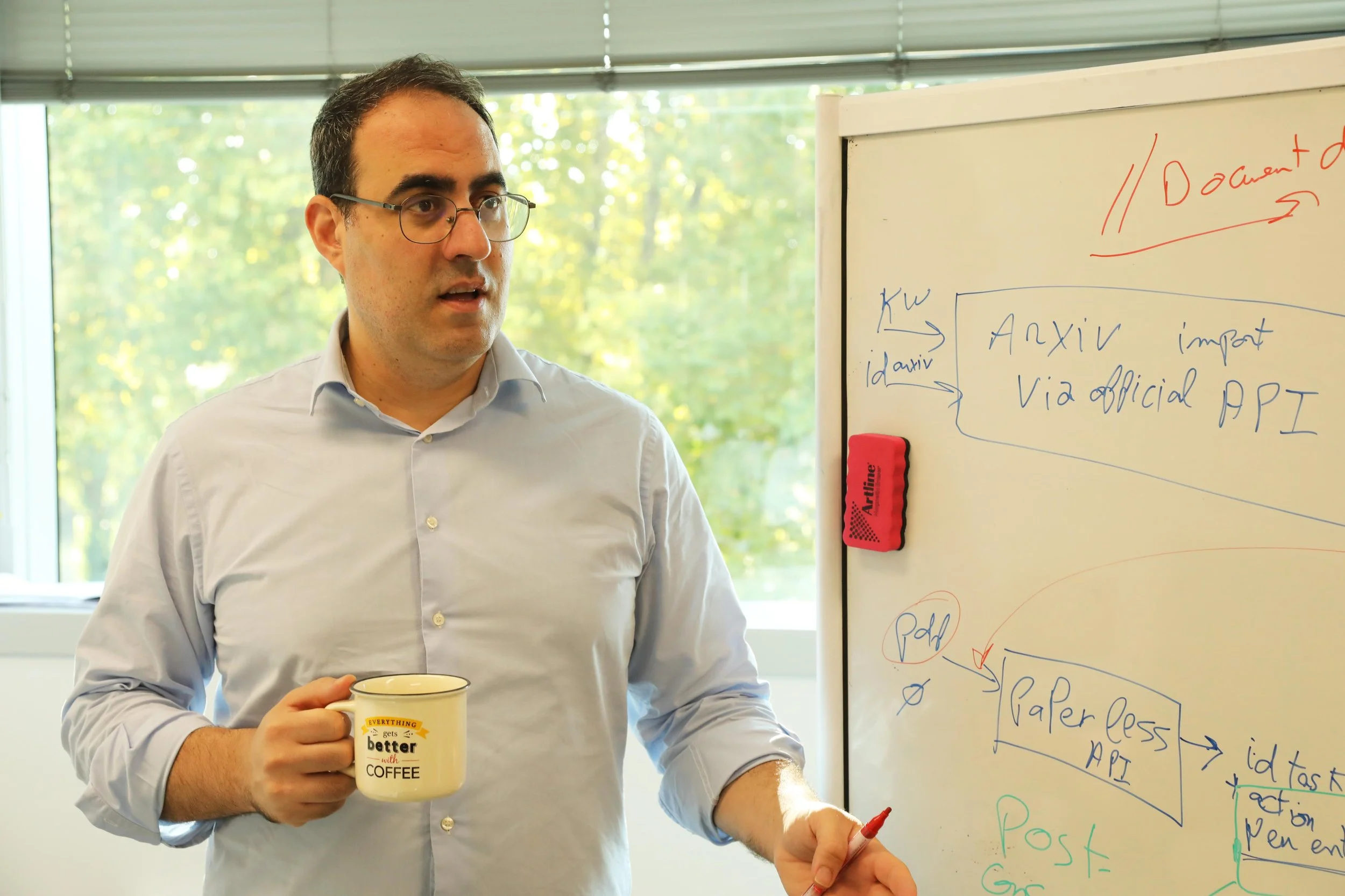 Paul Chammas, co-founder of QuRISK, working at Quantum Risk & Cybersecurity Lab (QRC Lab)