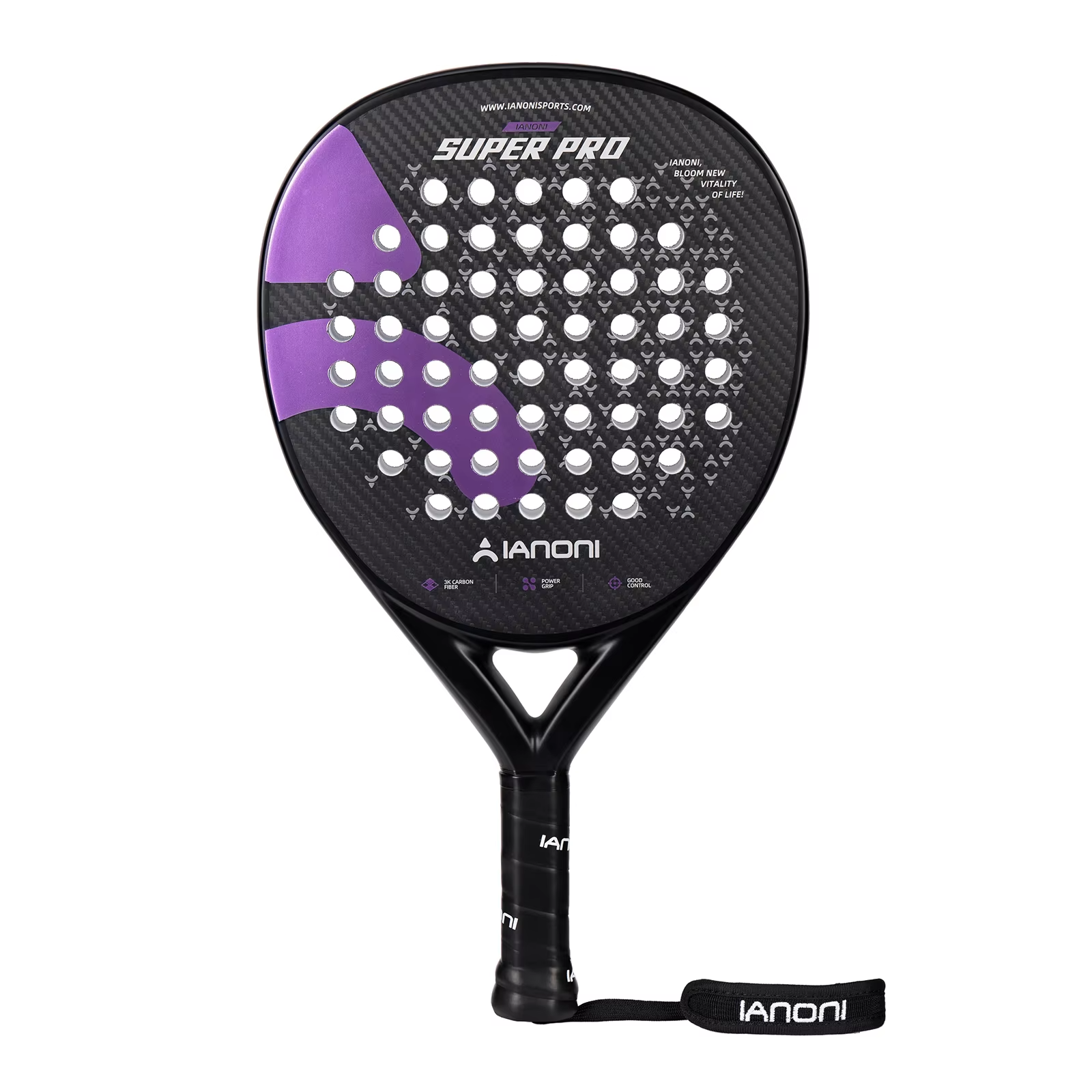 Ianoni Super PRO Padel Tennis Carbon Fibre Racket