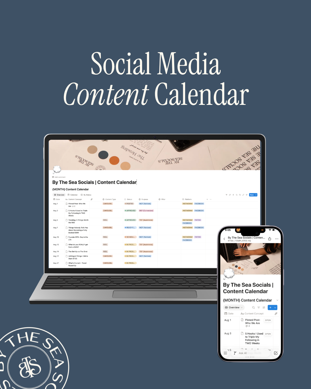 Content Calendar {NOTION Template}