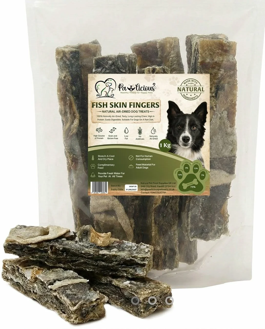 Dried Cod Skin Fingers