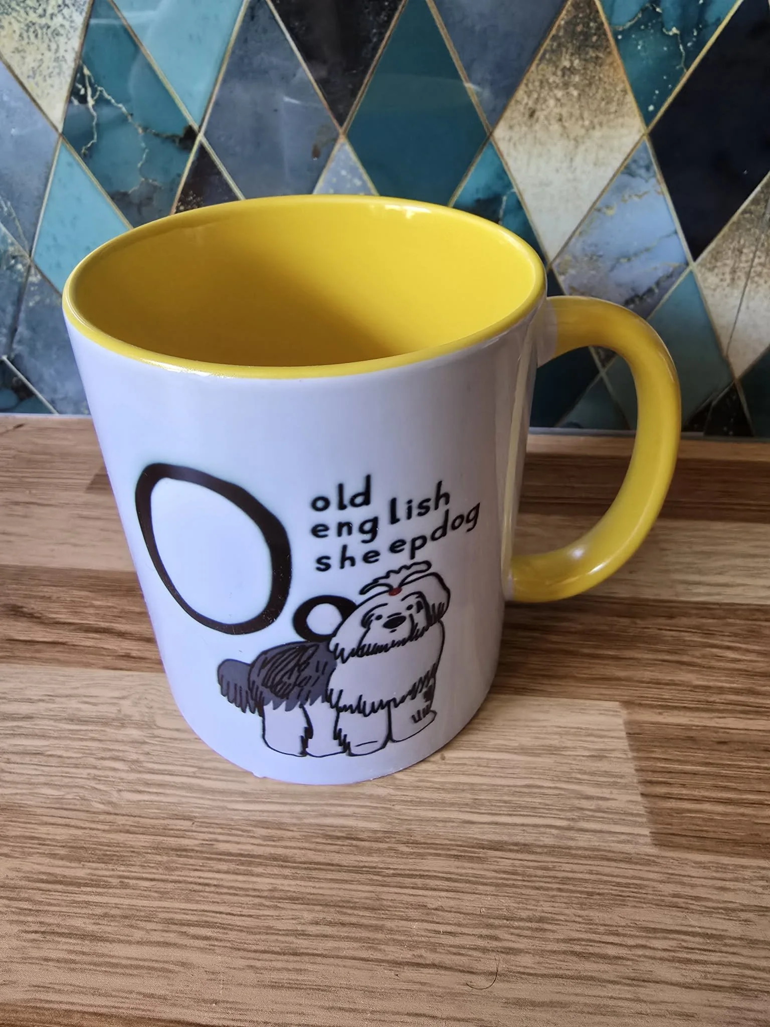 Yellow Old English Sheepdog Mug