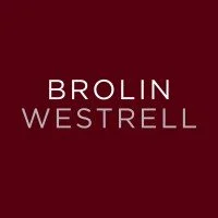 The image displays the name 'Brolin Westrell' on a solid maroon background.