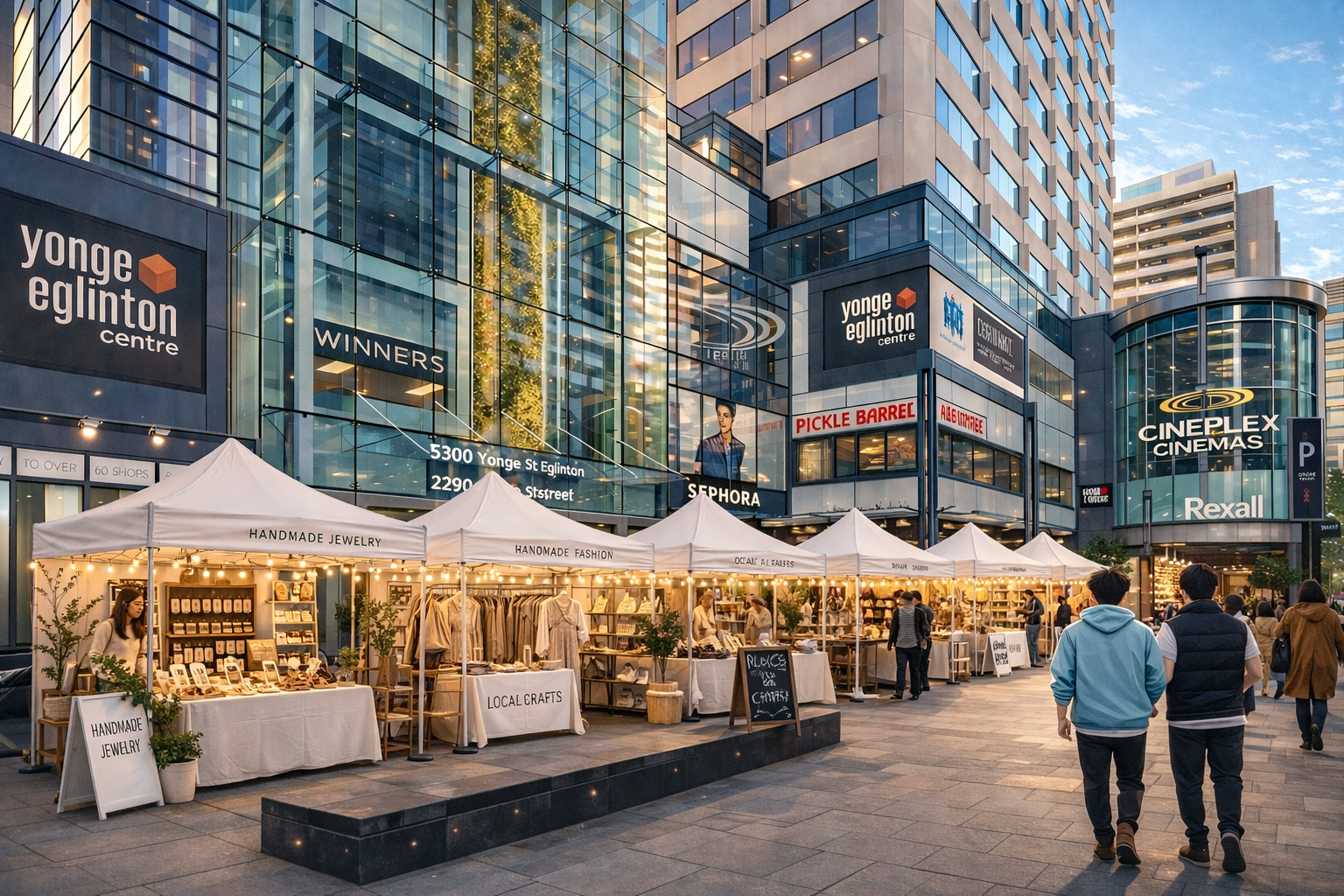 Yonge &amp; Eglinton Centre Outdoor Plaza - July 4 (Outdoor 6x4)