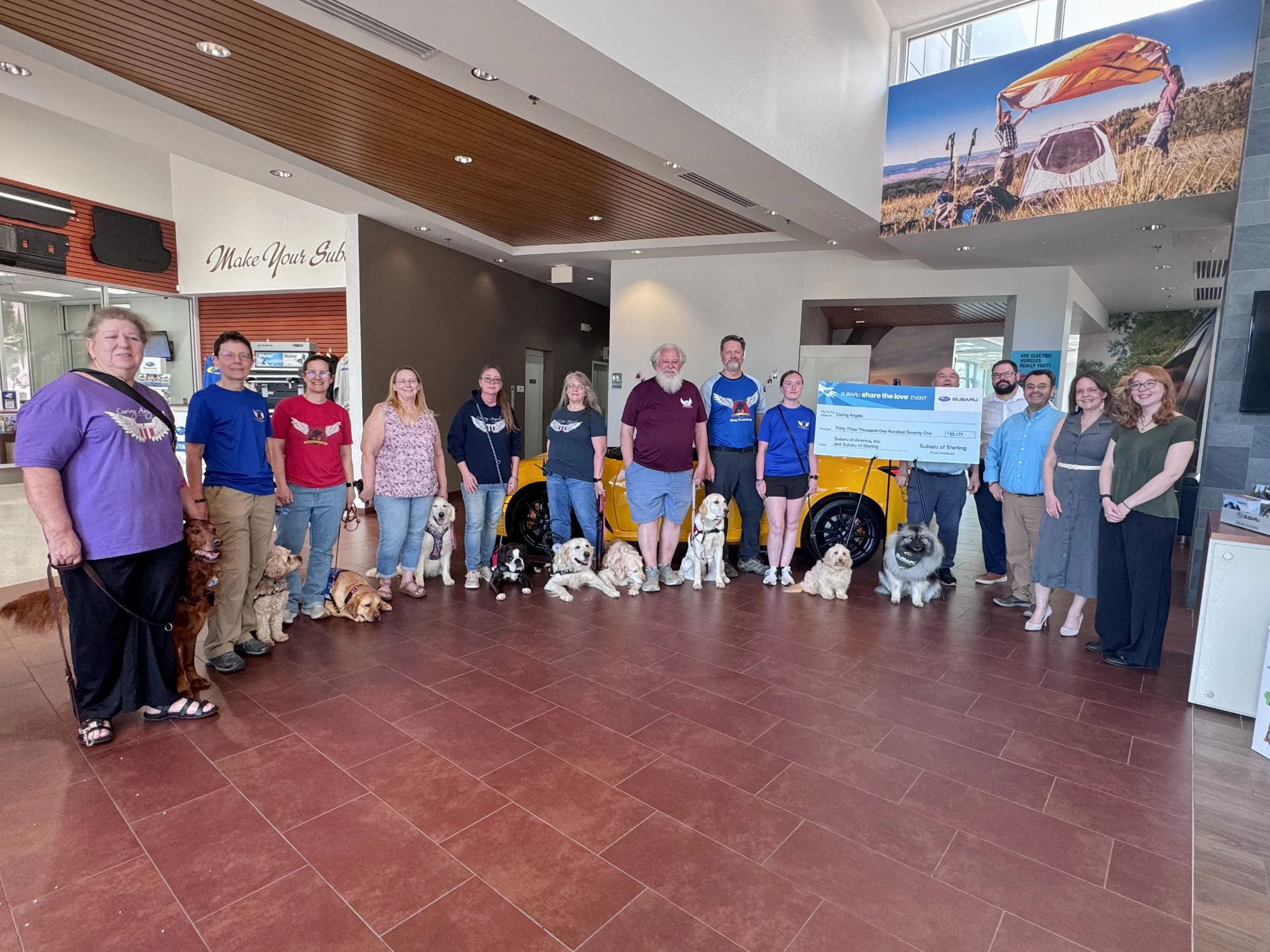 Subaru of Sterling Raises Over $33,000 for K-9 Caring Angels Through Share the Love Event