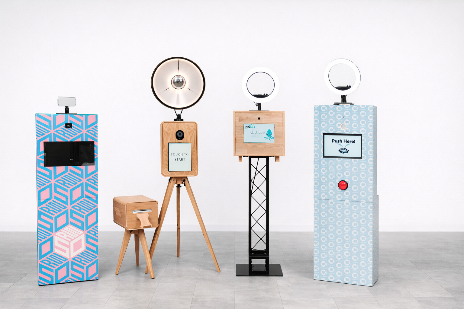 From budget to high-end photobooth. We have you covered.