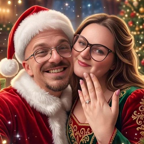 Photo du photobooth IA : Père et Mère Noël