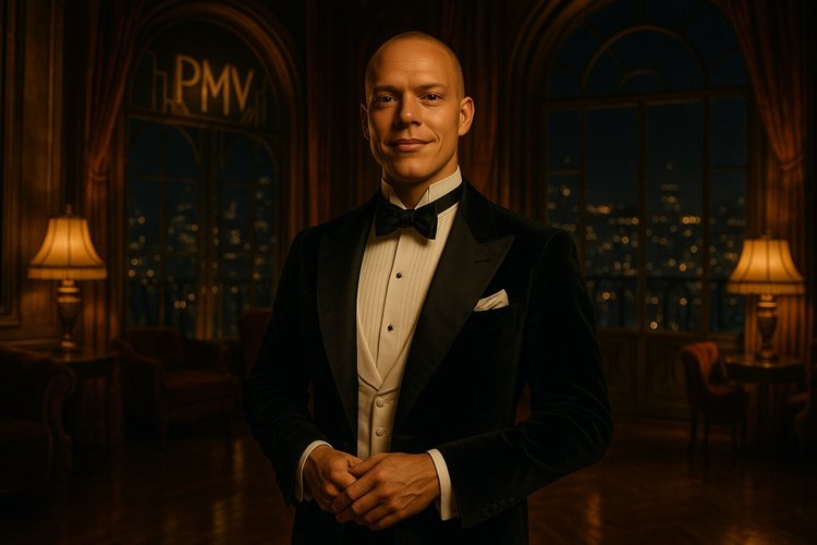 AI-portret in een penthouse uit de jaren 1920 voor PMV