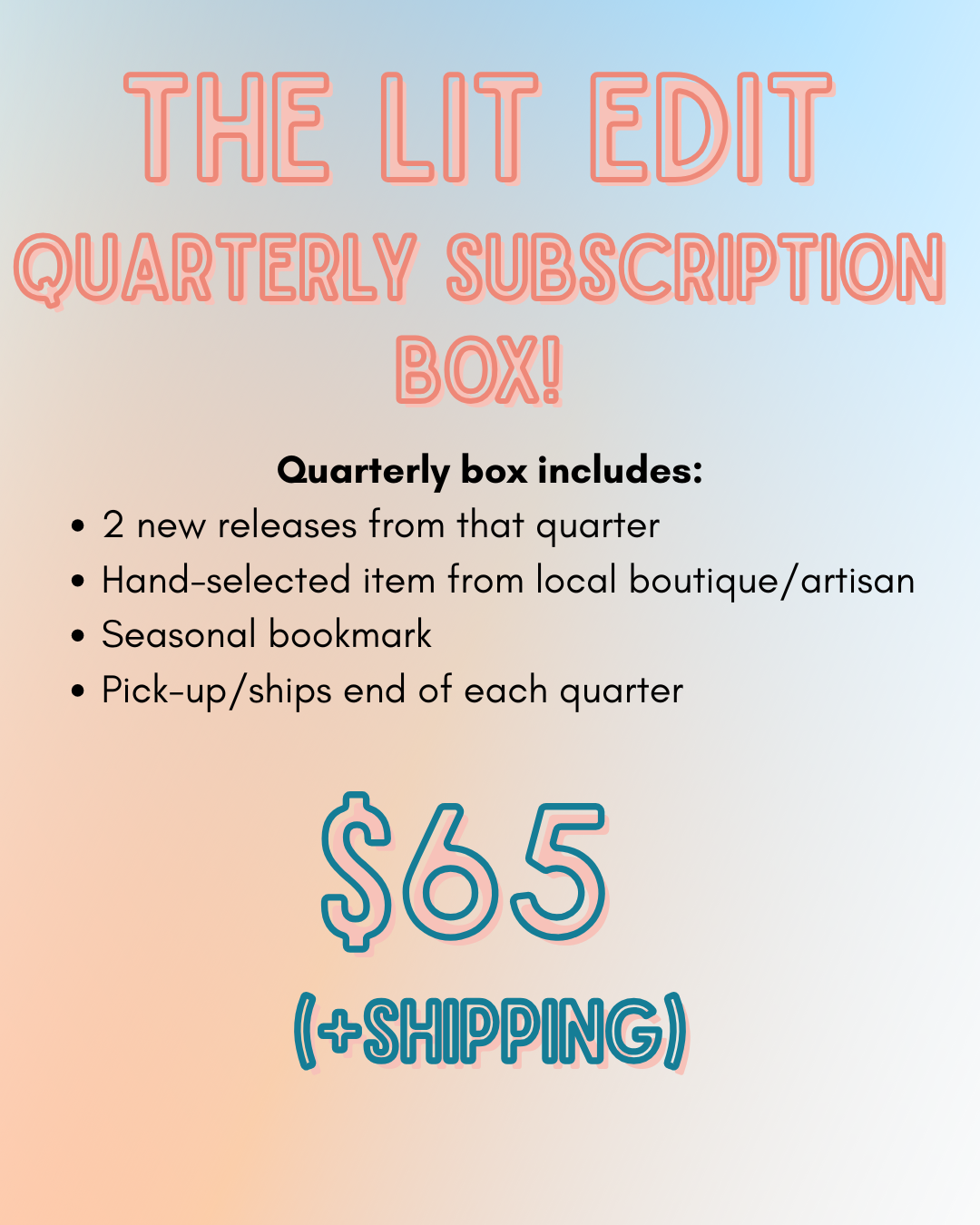 The Lit Edit: Quarterly Subscription Box