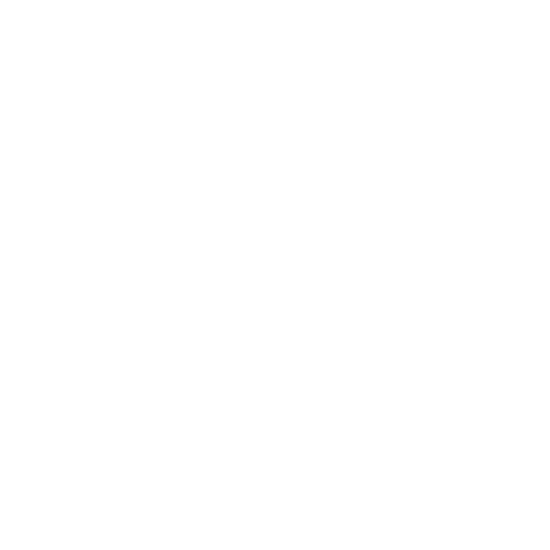 A minimalist, stylized face with two large circles for eyes and a zigzag line for a mouth on a black background.