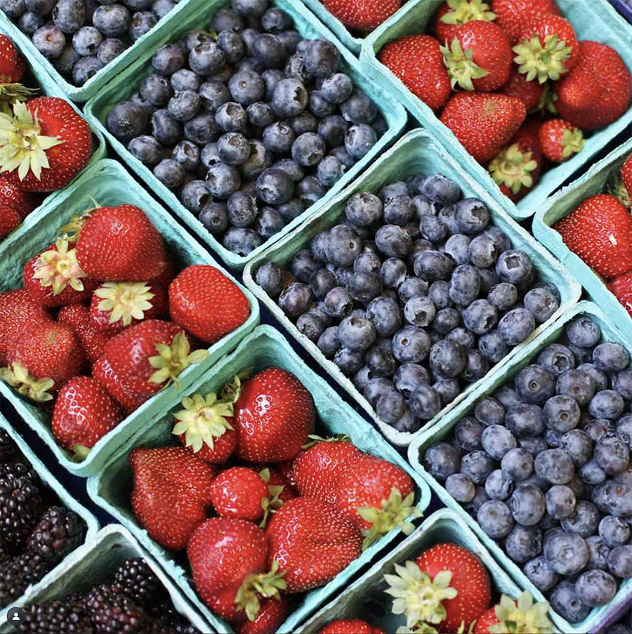 Strawberries and Blueberries from Migliorelli Farm
