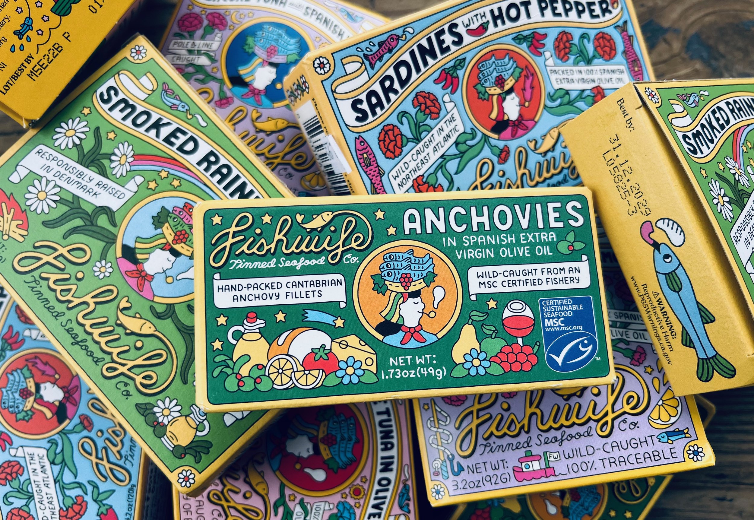 Fishwife Anchovies at Market