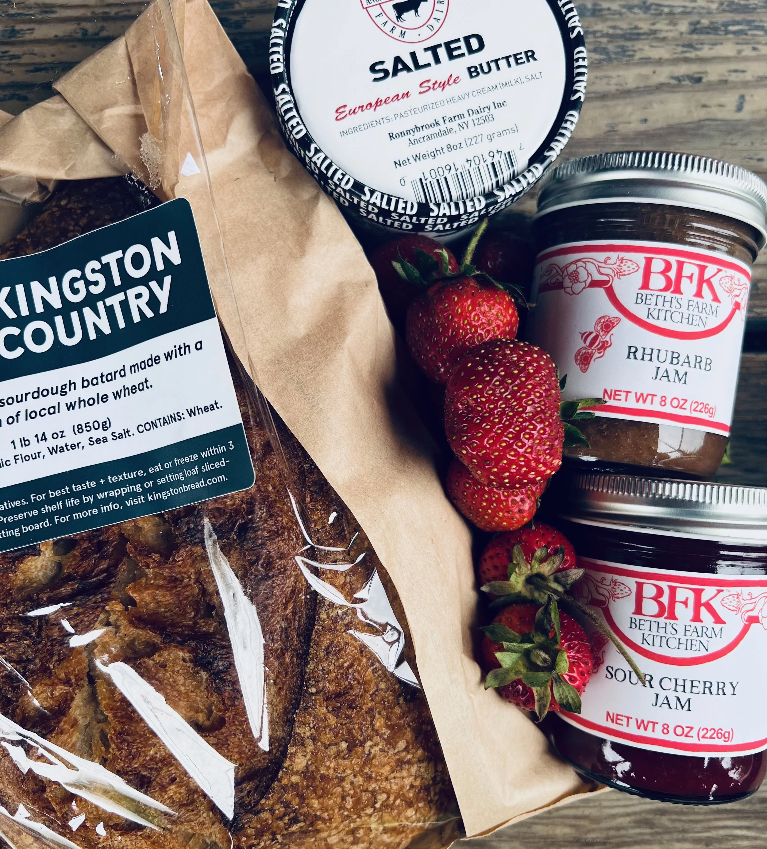 Bread Jam and Butter at Market