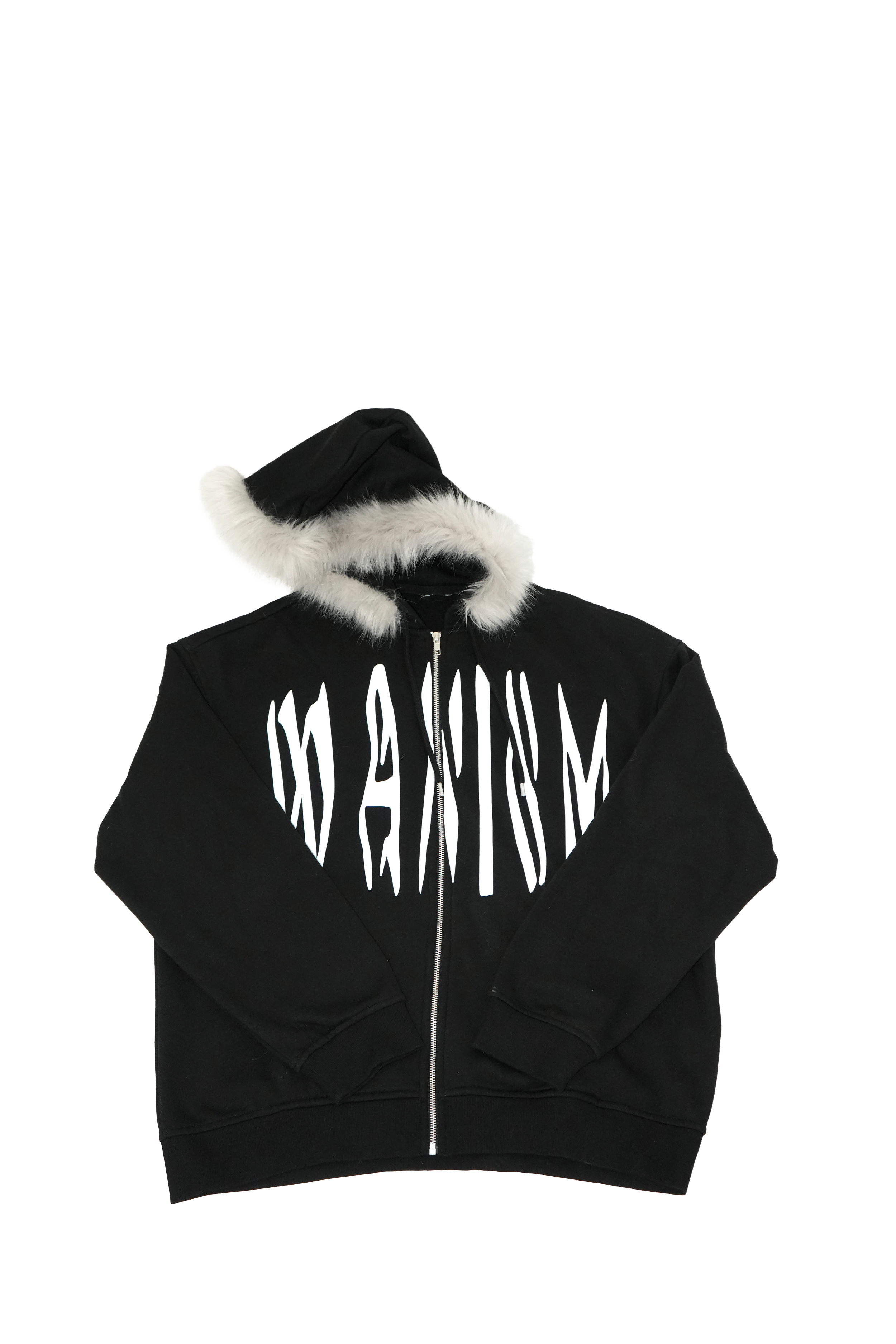 DONNIE DARKO fur zip hoodie