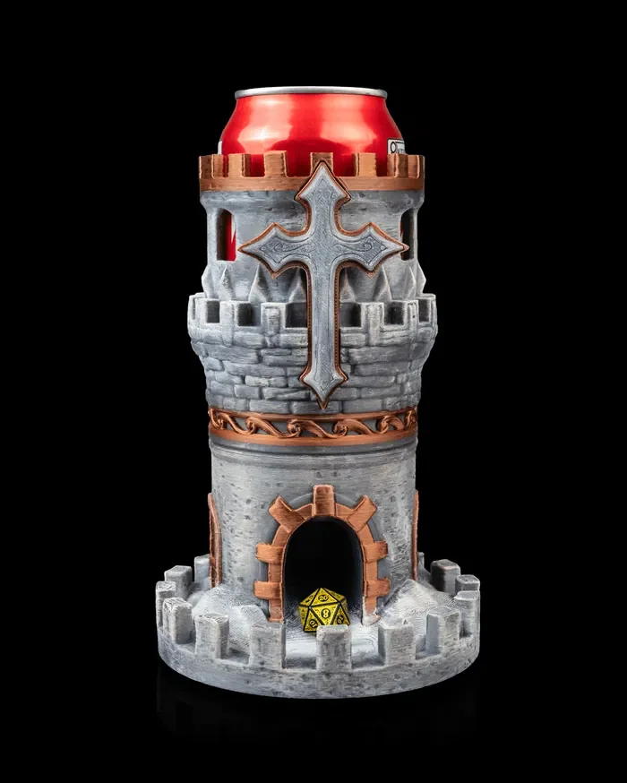 Tower of the Valiant Can Holder & Dice Tower