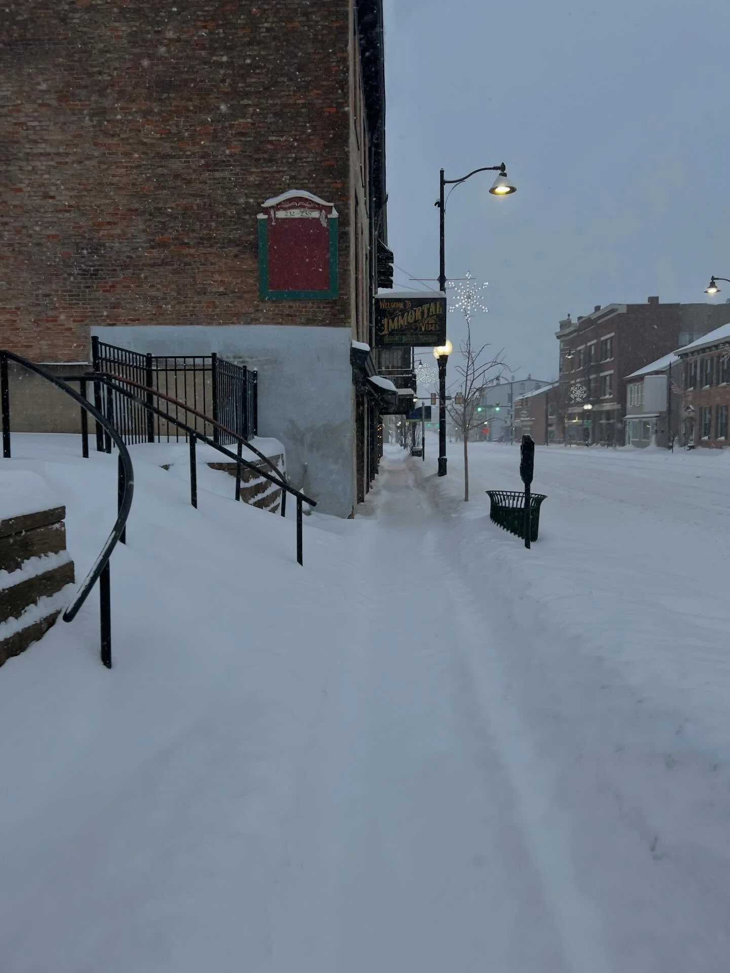 Although the sidewalks and streets look a bit better today than they did on Sunday morning, we are making the decision to CANCEL the group walk/run meetup tomorrow.

While we are of the &lsquo;just keep showing up&rsquo; mentality, one of our core va