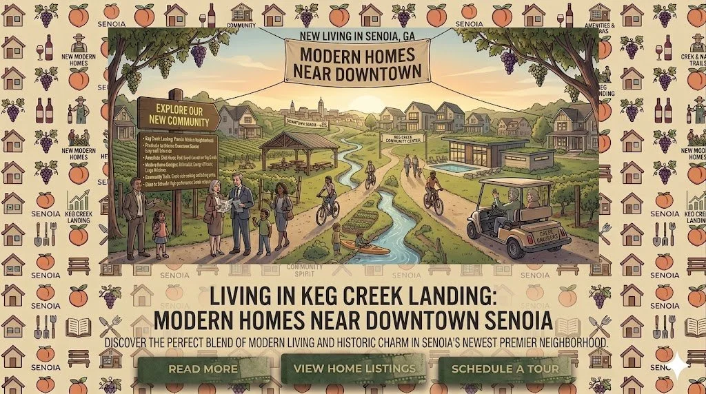 Living in Keg Creek Landing: Modern Homes Near Downtown Senoia