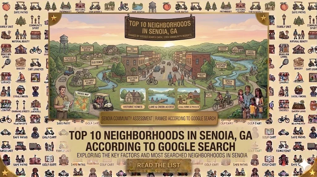Top 10 Neighborhoods in Senoia, GA According to Google Search 