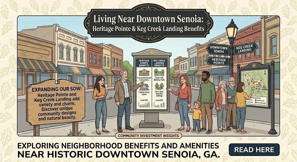 Living Near Downtown Senoia: Heritage Pointe and Keg Creek Landing Benefits