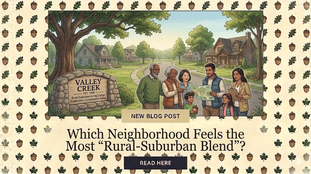 Which Neighborhood Feels the Most “Rural-Suburban Blend”?