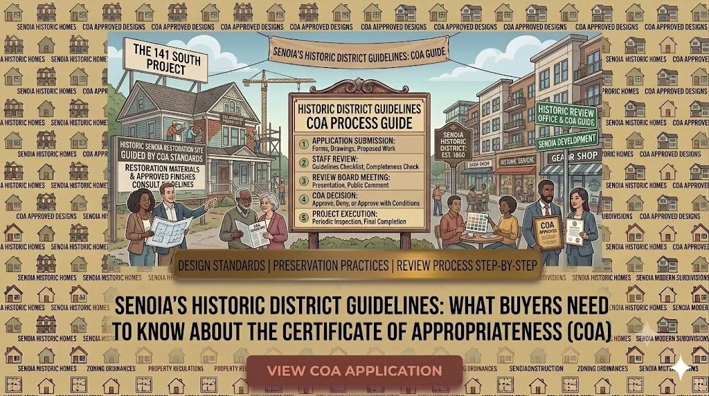 Senoia’s Historic District Guidelines: What Buyers Need to Know About the Certificate of Appropriateness (COA)