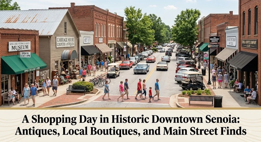 A Shopping Day in Historic Downtown Senoia: Antiques, Local Boutiques, and Main Street Finds