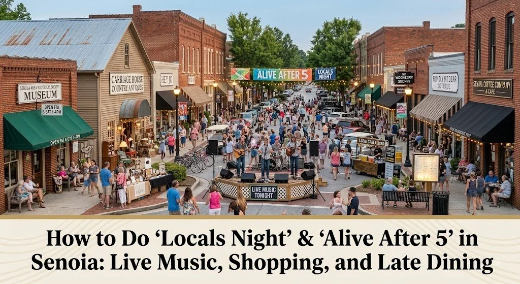 How to Do "Locals Night" &amp; "Alive After 5" in Senoia: Live Music, Shopping, and Late Dining