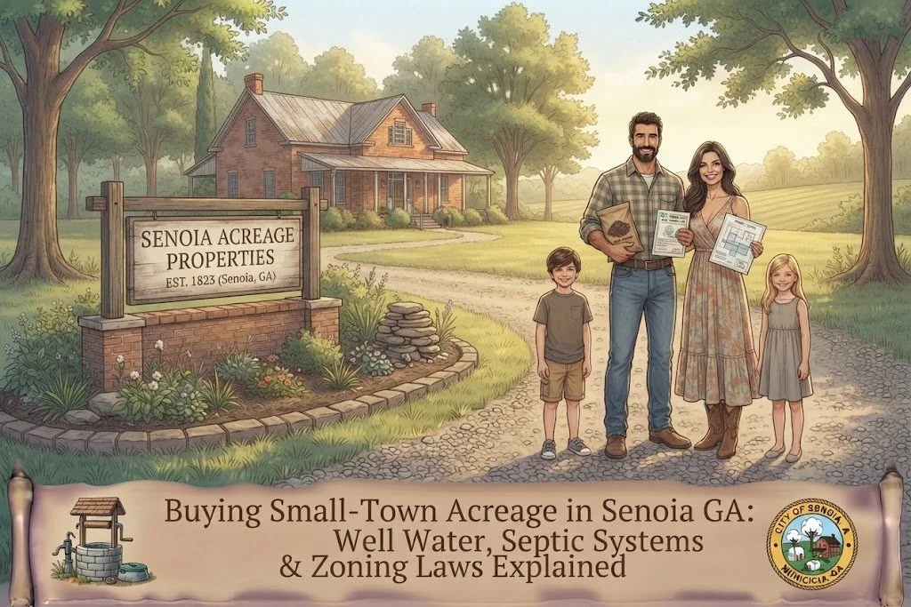 Buying Small-Town Acreage in Senoia GA: Well Water, Septic Systems &amp; Zoning Laws Explained
