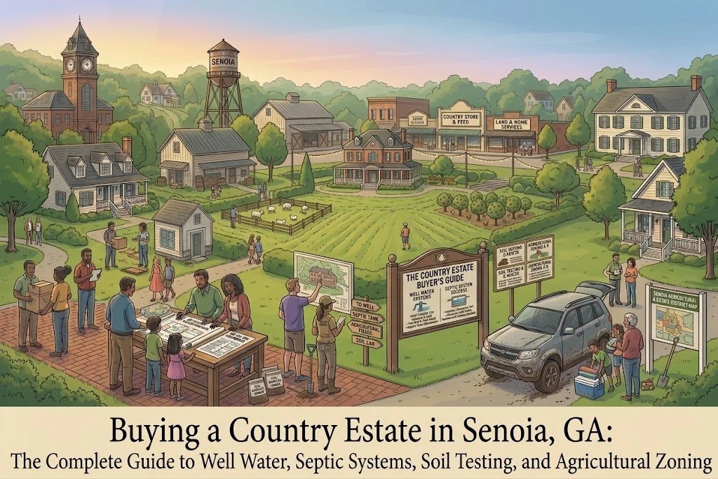 Buying a Country Estate in Senoia, GA: The Complete Guide to Well Water, Septic Systems, Soil Testing, and Agricultural Zoning