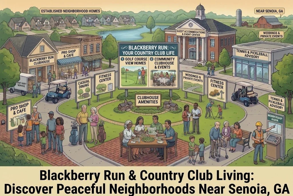 Blackberry Run &amp; Country Club Living: Discover Peaceful Neighborhoods Near Senoia, GA