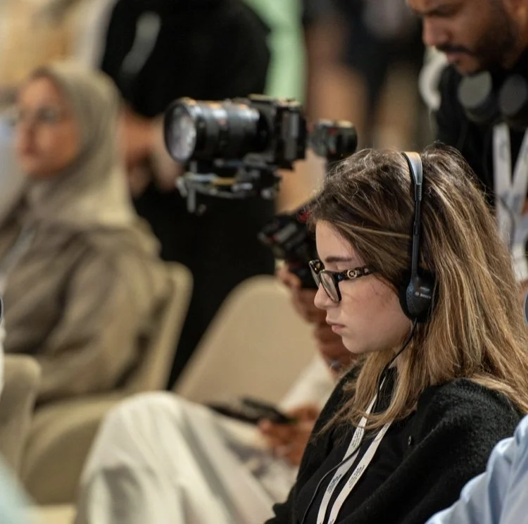 Taking notes during the summit @ media summit.