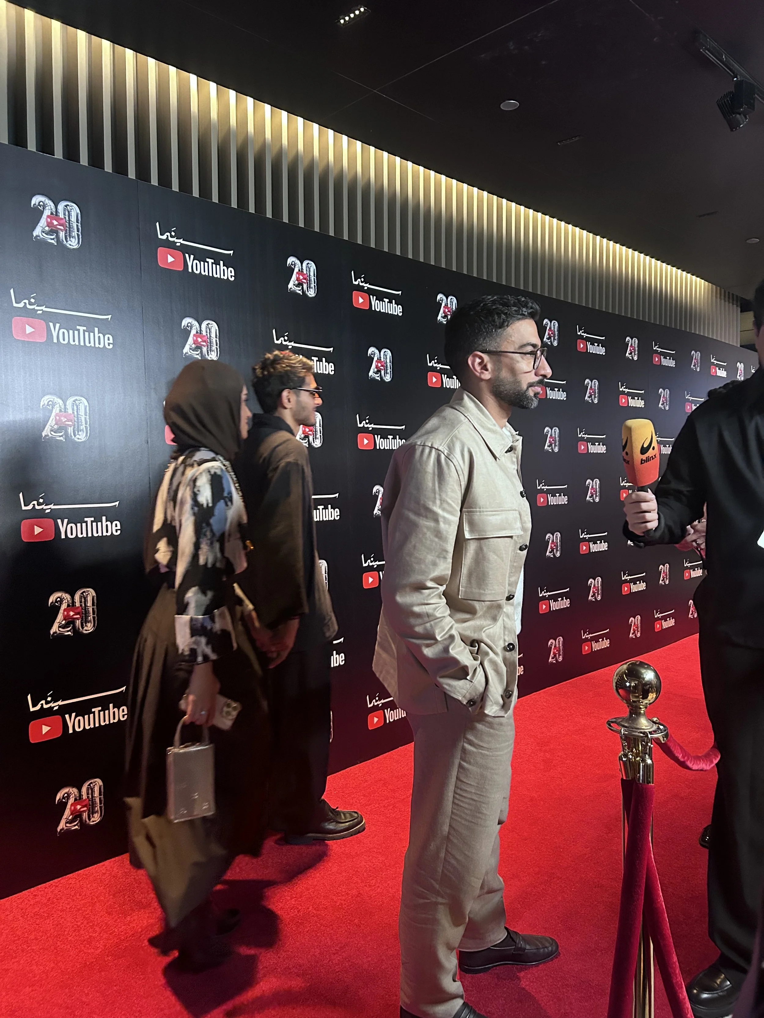 Anas Bukhash at my first red carpet coverage!