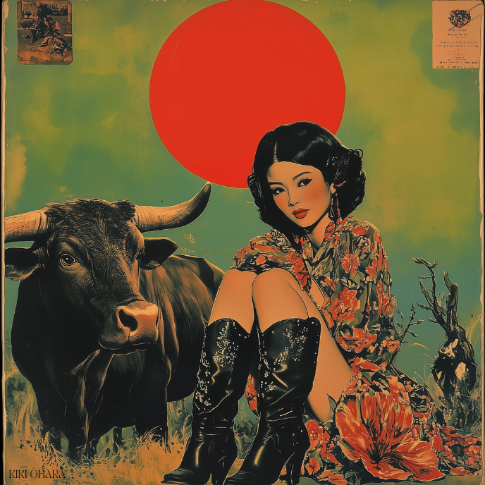 Lady and a Bull