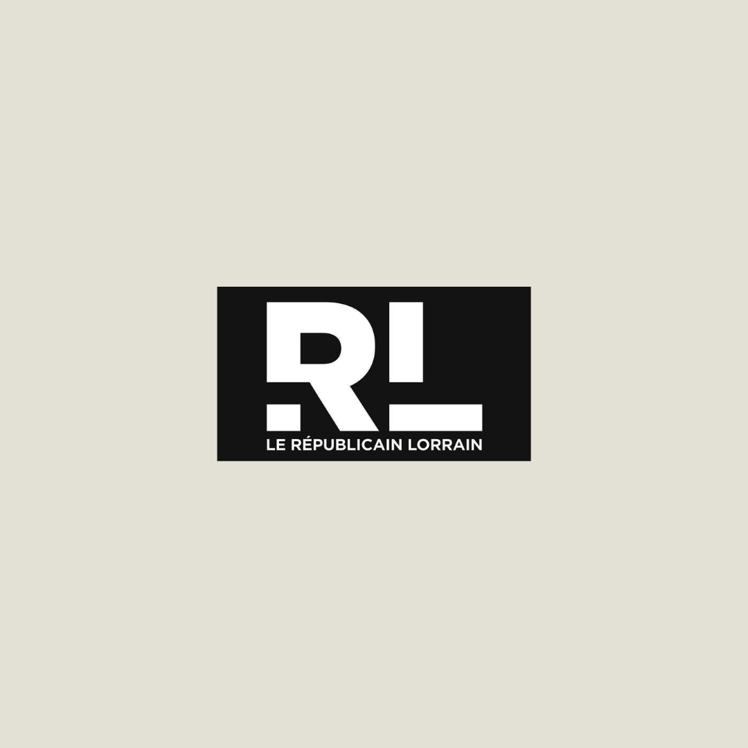 Logo noir et blanc avec les lettres 'RL' et le texte 'Le Républicain Lorrain' en dessous.